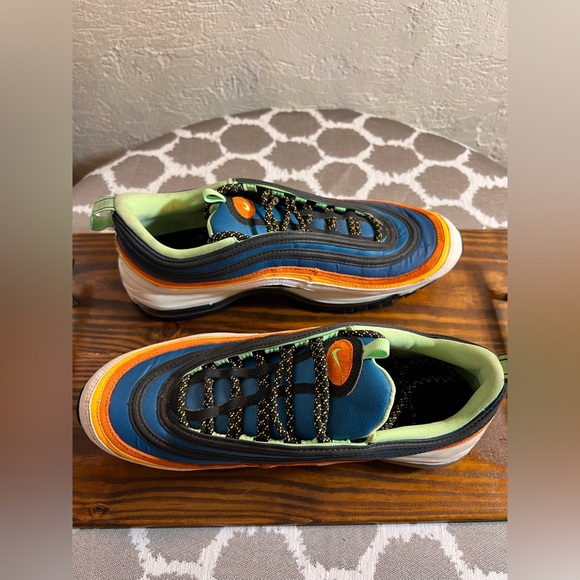 Nike Air Max Green Abyss Sneakers retro multi color 10M 8.5W. Retro 90s rare - Picture 2 of 13